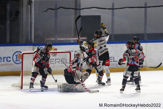 Photo hockey match Rouen - Amiens  le 16/02/2022