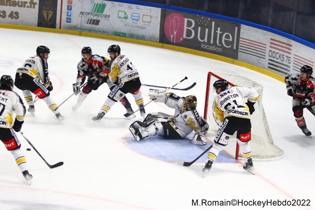 Photo hockey match Rouen - Amiens  le 16/02/2022