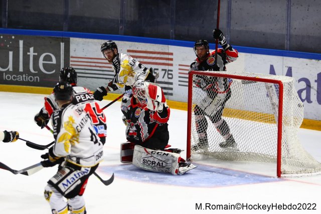 Photo hockey match Rouen - Amiens  le 16/02/2022