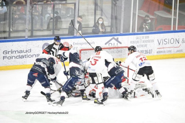 Photo hockey match Angers  - Amiens  le 18/02/2022