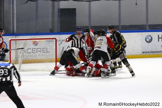 Photo hockey match Rouen - Chamonix  le 01/03/2022