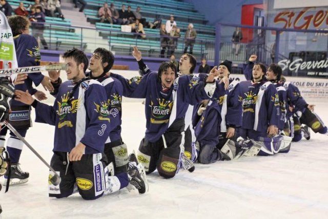 Photo hockey reportage Cadets Elite : Mont Blanc  Champion 