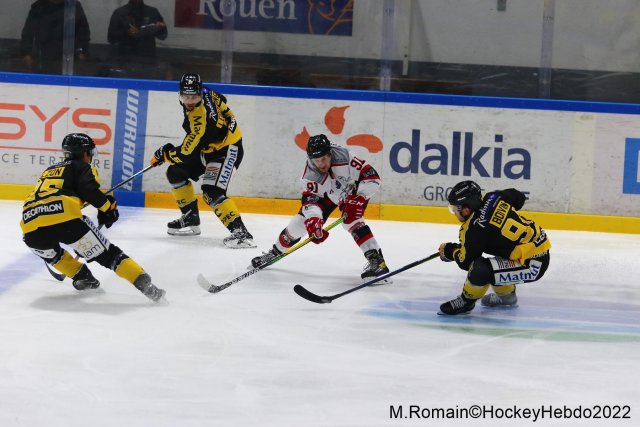 Photo hockey match Rouen - Nice le 09/09/2022