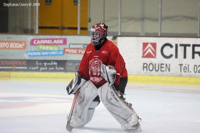 Photo hockey reportage De jeunes gardiens en stage à Rouen