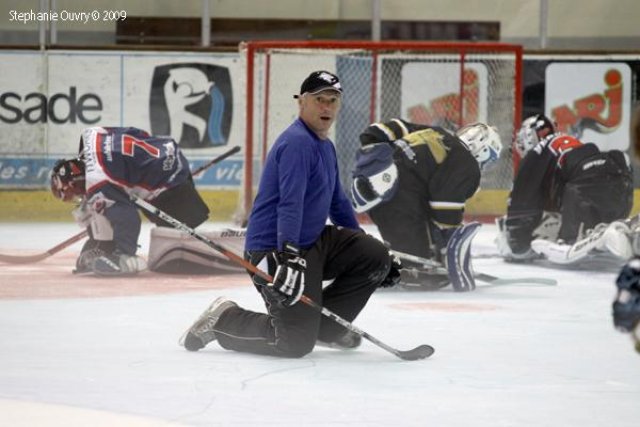 Photo hockey reportage De jeunes gardiens en stage à Rouen