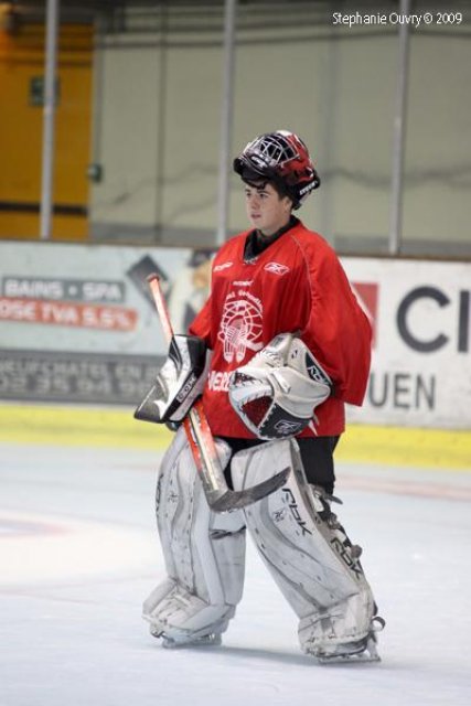 Photo hockey reportage De jeunes gardiens en stage à Rouen