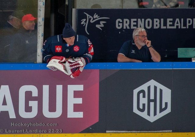 Photo hockey match Grenoble  - Frolunda-Gothenburg  le 04/10/2022