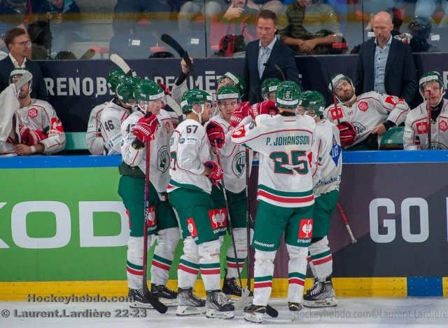 Photo hockey match Grenoble  - Frolunda-Gothenburg  le 04/10/2022