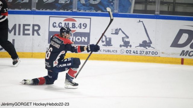 Photo hockey match Angers  - Grenoble  le 23/10/2022