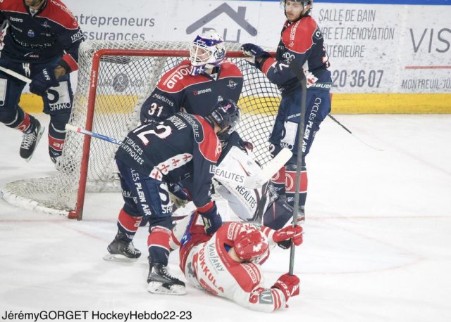 Photo hockey match Angers  - Grenoble  le 23/10/2022