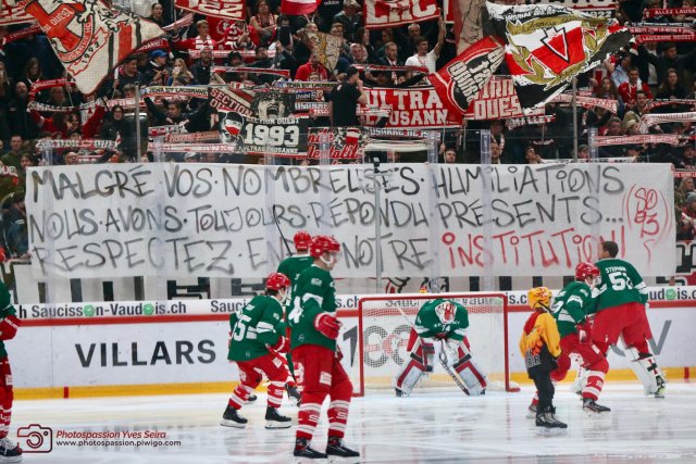 Photo hockey match Lausanne - Bern le 04/11/2022