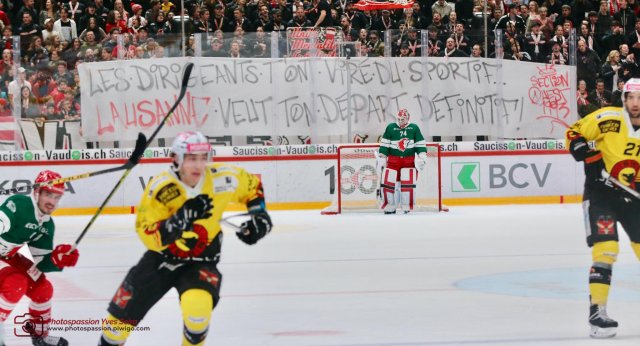 Photo hockey match Lausanne - Bern le 04/11/2022