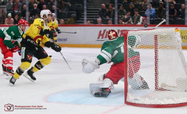 Photo hockey match Lausanne - Bern le 04/11/2022