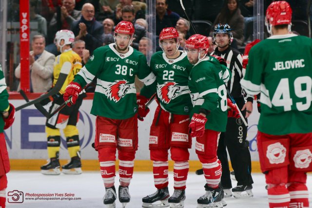 Photo hockey match Lausanne - Bern le 04/11/2022