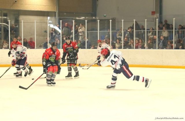 Photo hockey match Nimes - Lyon le 05/11/2022