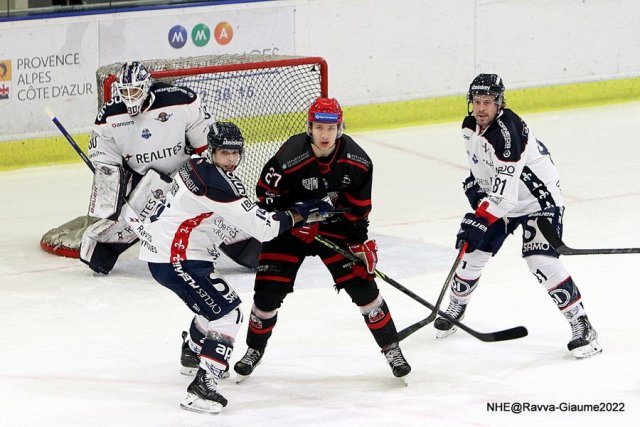 Photo hockey match Nice - Angers  le 27/11/2022