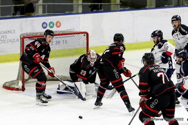 Photo hockey match Nice - Angers  le 27/11/2022