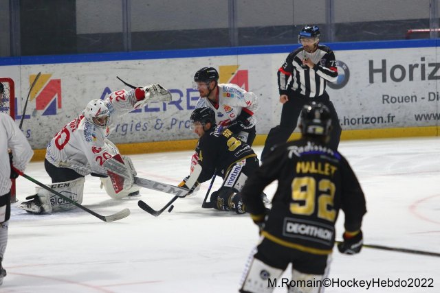 Photo hockey match Rouen - Amiens  le 02/12/2022