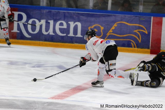 Photo hockey match Rouen - Amiens  le 02/12/2022
