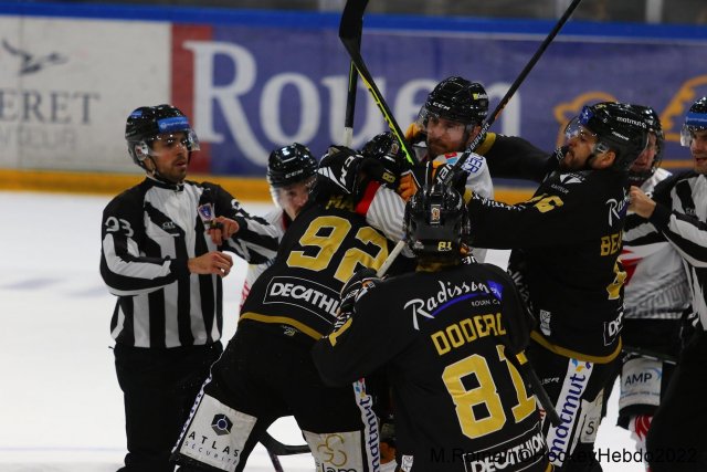 Photo hockey match Rouen - Amiens  le 02/12/2022