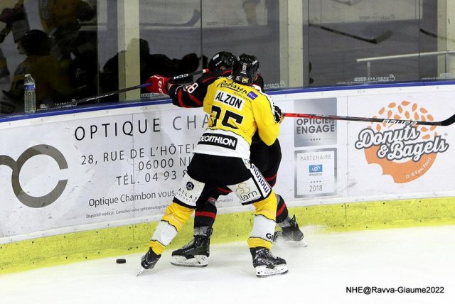 Photo hockey match Nice - Rouen le 04/12/2022