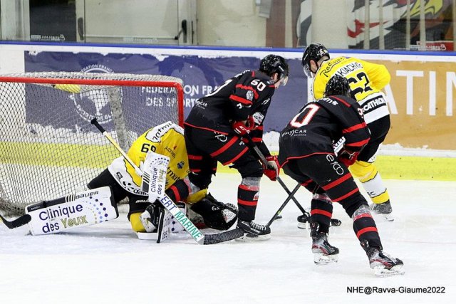 Photo hockey match Nice - Rouen le 04/12/2022