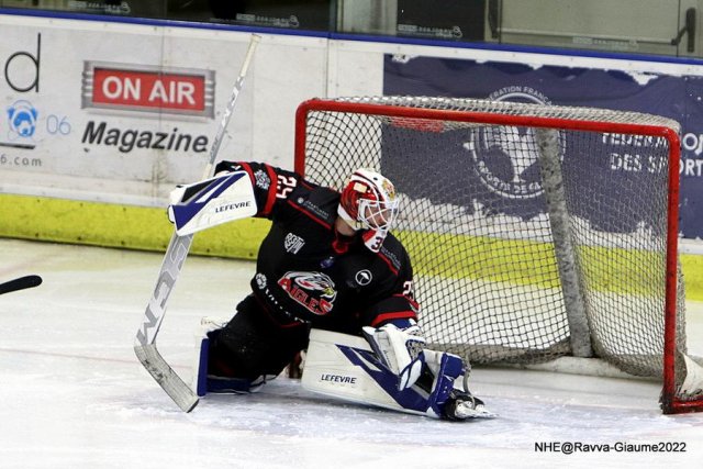 Photo hockey match Nice - Rouen le 04/12/2022
