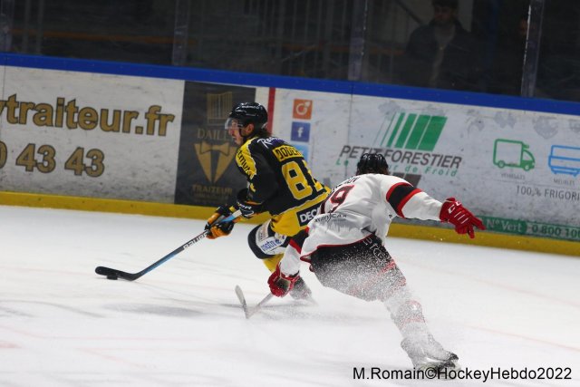 Photo hockey match Rouen - Nice le 06/12/2022
