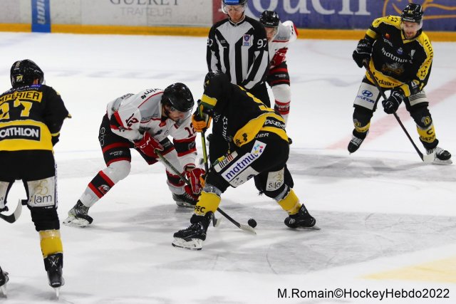 Photo hockey match Rouen - Nice le 06/12/2022