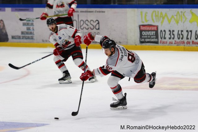 Photo hockey match Rouen - Nice le 06/12/2022