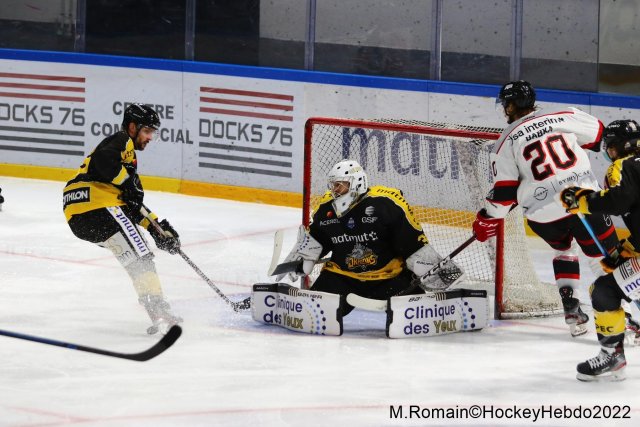 Photo hockey match Rouen - Nice le 06/12/2022