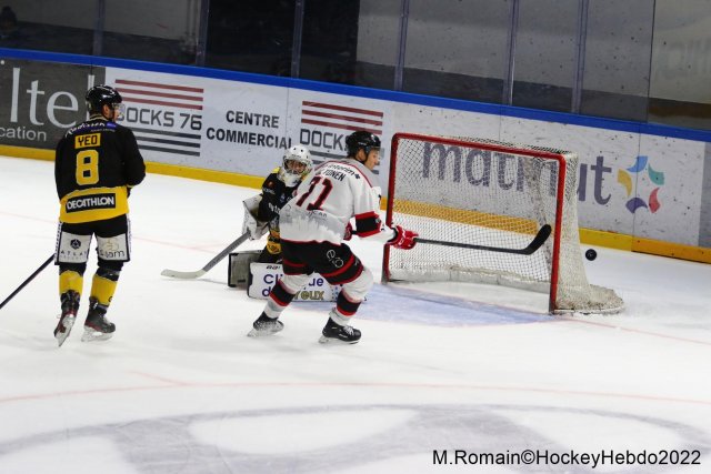 Photo hockey match Rouen - Nice le 06/12/2022