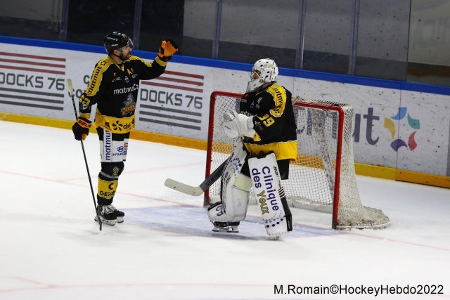 Photo hockey match Rouen - Nice le 06/12/2022