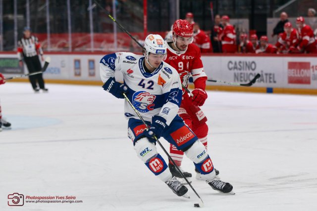 Photo hockey match Lausanne - Zürich le 10/12/2022