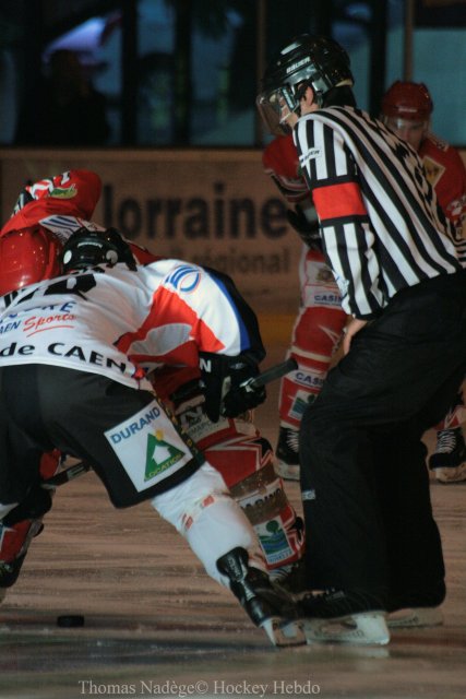 Photo hockey match Amnéville - Caen  le 12/09/2009
