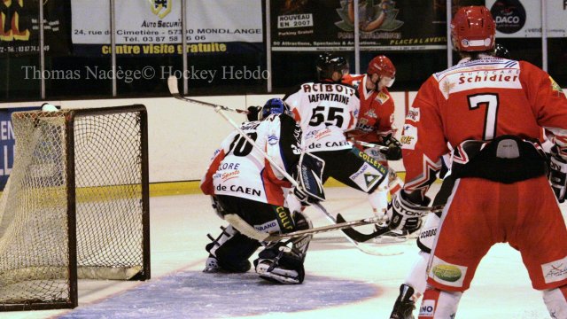 Photo hockey match Amnéville - Caen  le 12/09/2009