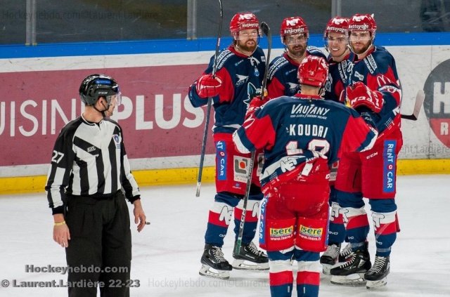 Photo hockey match Grenoble  - Angers  le 17/01/2023