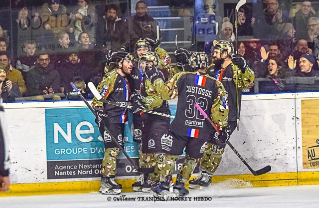 Photo hockey match Nantes - Chambéry le 28/01/2023