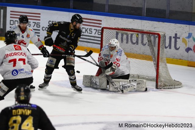 Photo hockey match Rouen - Amiens  le 08/03/2023