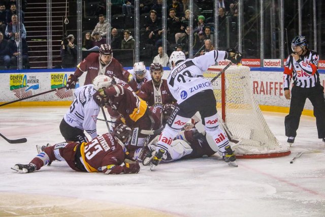Photo hockey match Genève - Lugano le 24/03/2023