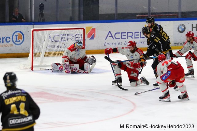 Photo hockey match Rouen - Grenoble  le 09/04/2023