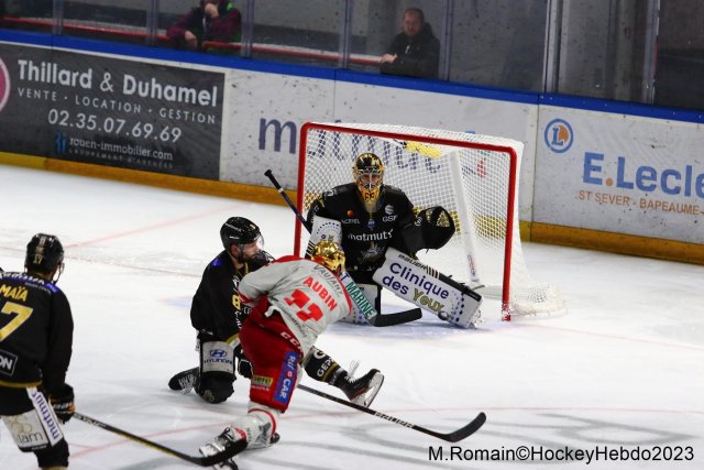 Photo hockey match Rouen - Grenoble  le 14/04/2023