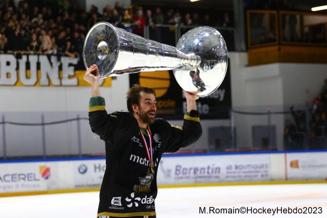 Photo hockey match Rouen - Grenoble  le 14/04/2023