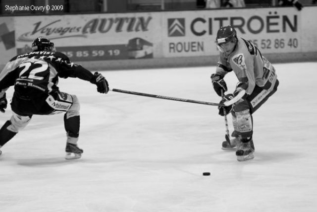 Photo hockey match Rouen - Dijon  le 26/09/2009