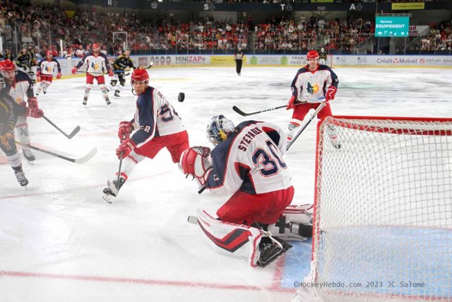 Photo hockey match Grenoble  - Rouen le 26/08/2023