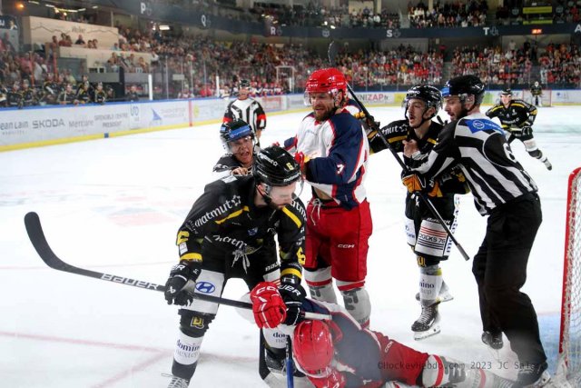 Photo hockey match Grenoble  - Rouen le 26/08/2023