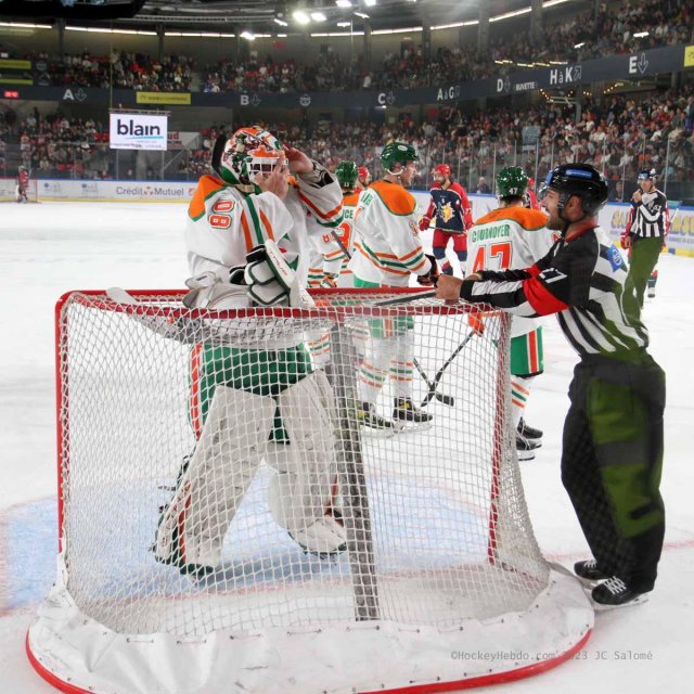 Photo hockey match Grenoble  - Trois-Rivières le 31/08/2023