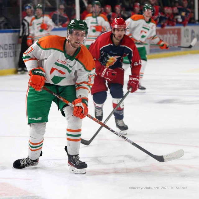 Photo hockey match Grenoble  - Trois-Rivières le 31/08/2023