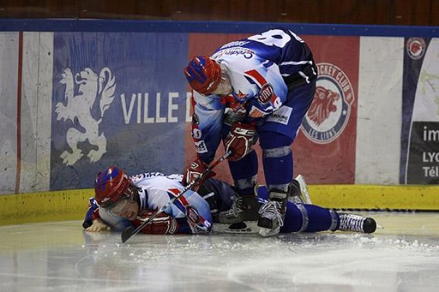 Photo hockey match Lyon - Dunkerque le 26/09/2009