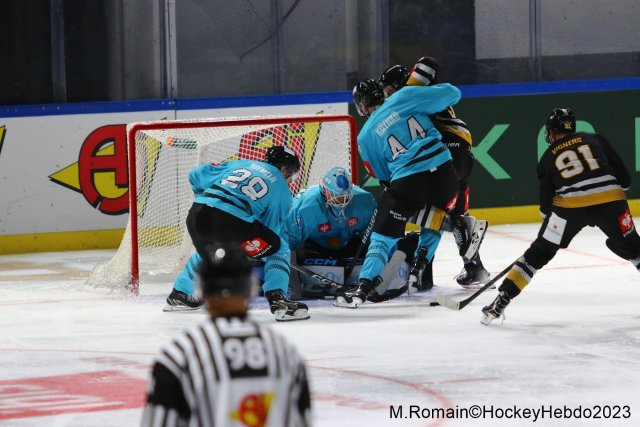 Photo hockey match Rouen - Lahti  le 02/09/2023